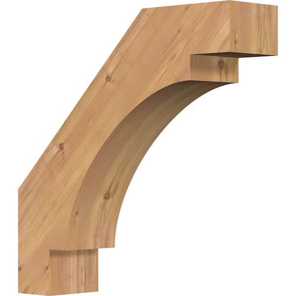 Ekena Millwork 5 1/2"W x 22"D x 22"H Merced Smooth Knee Brace, Western Red Cedar BRC06X22X22MRC00SWR - main